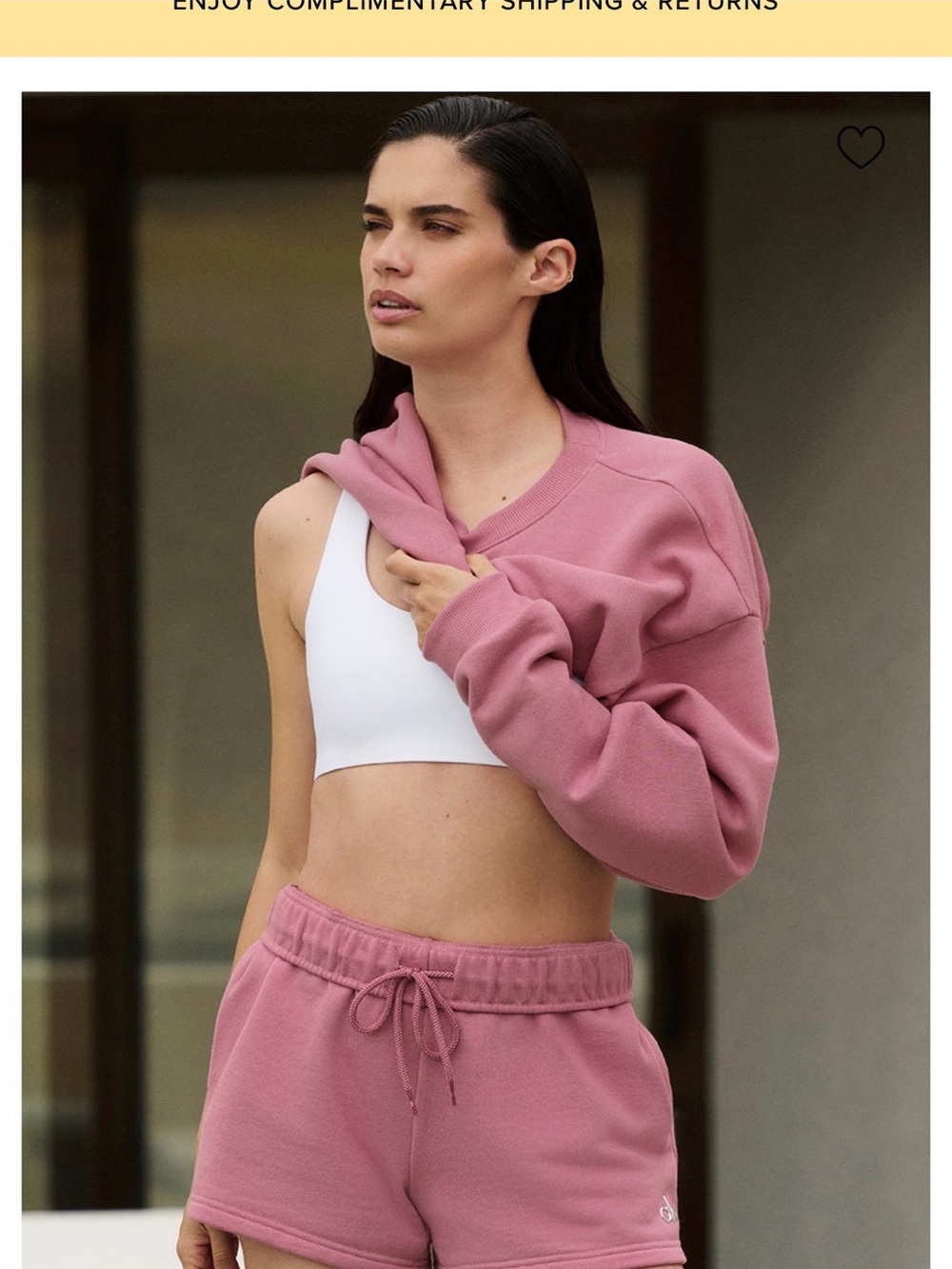 Women' shorts Alo rose pink